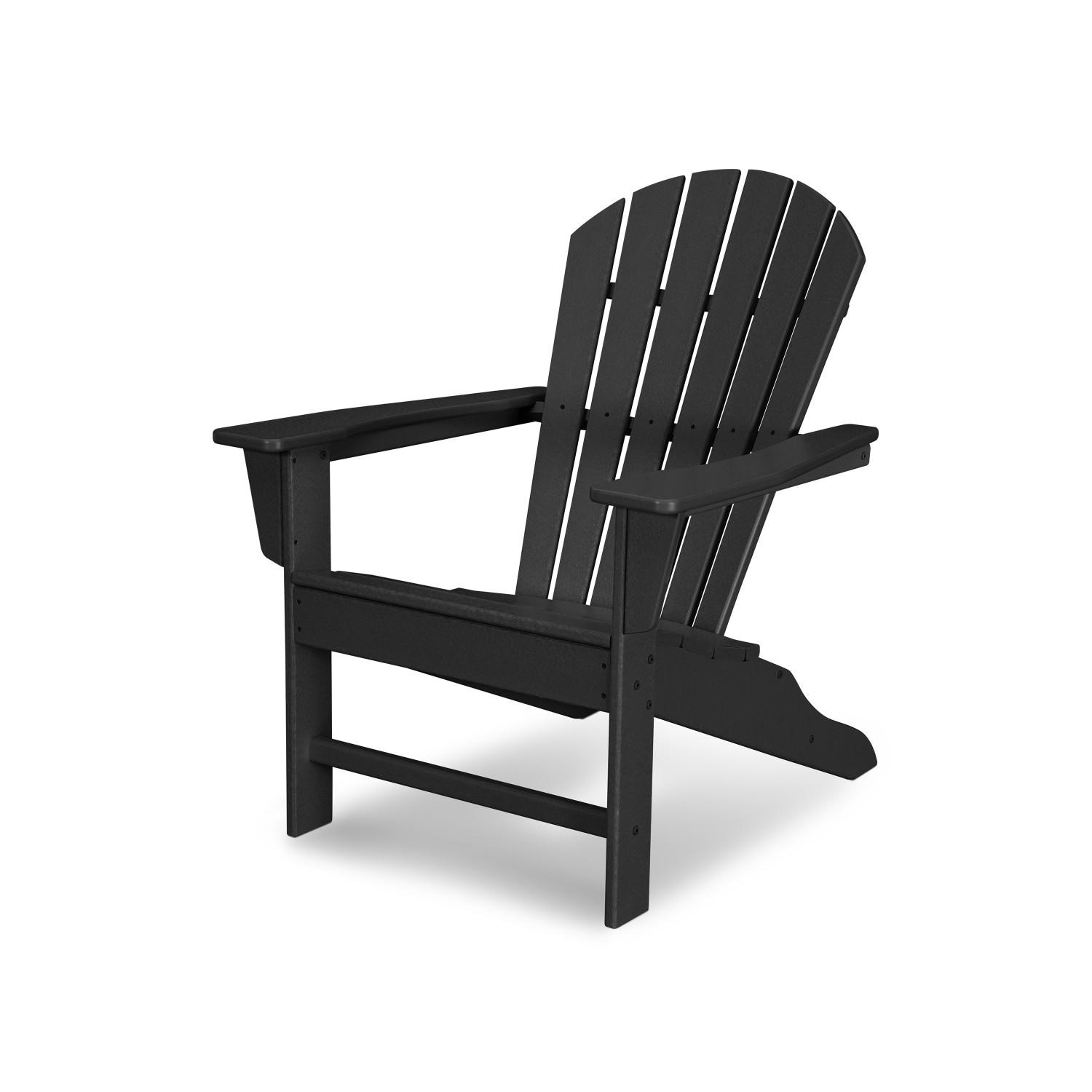 POLYWOOD SBA15BL South Beach Adirondack Chair - Angled View thumbnail