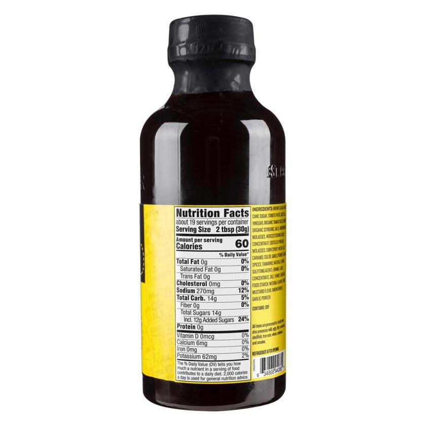 Traeger SAU050 Show Me The Honey BBQ Sauce - Nutrition Facts thumbnail