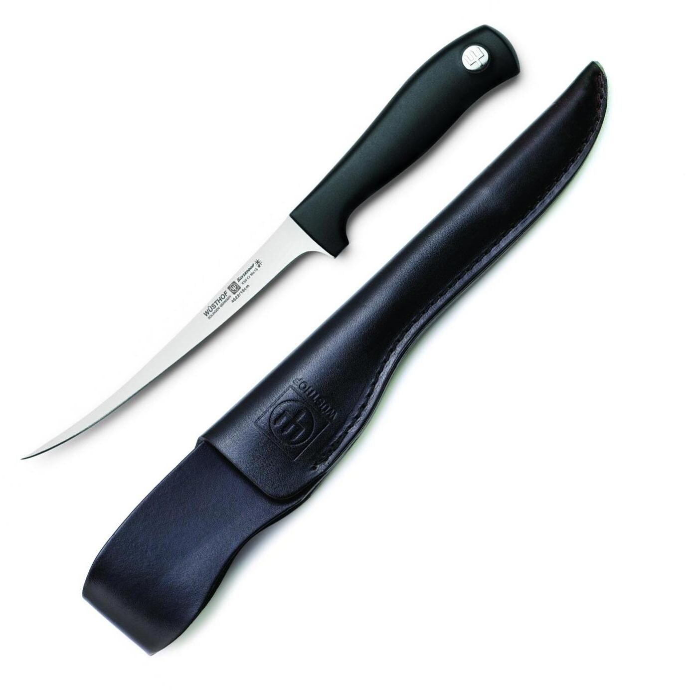 Wusthof Silverpoint II 7-Inch Fillet Knife With Leather Sheath - 4627WS