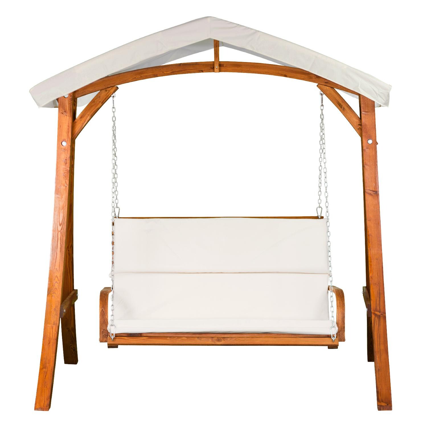 Leisure Season 6-Foot Wood Swing With Canopy