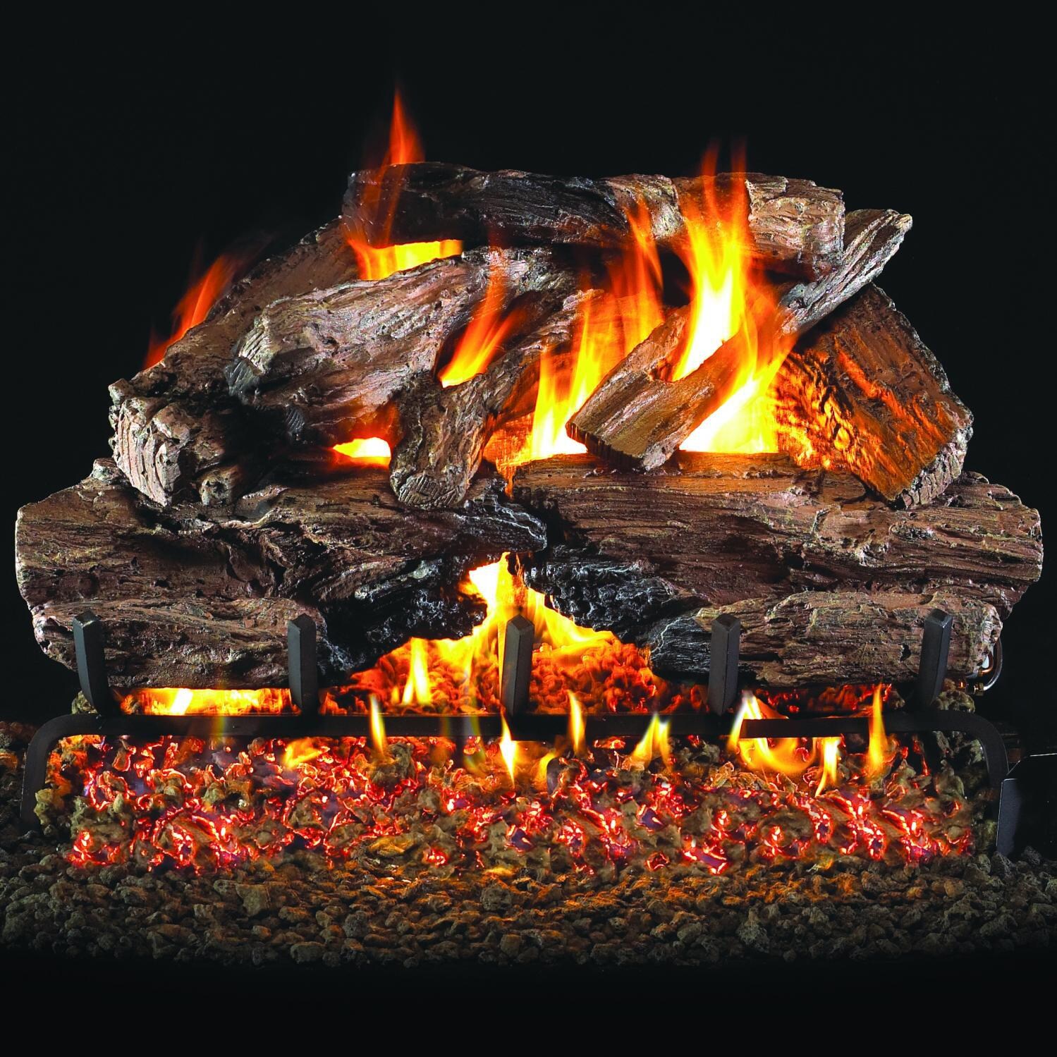 Peterson Real Fyre 24-Inch Charred Cedar Gas Logs (Logs Only - Burner Not Included)