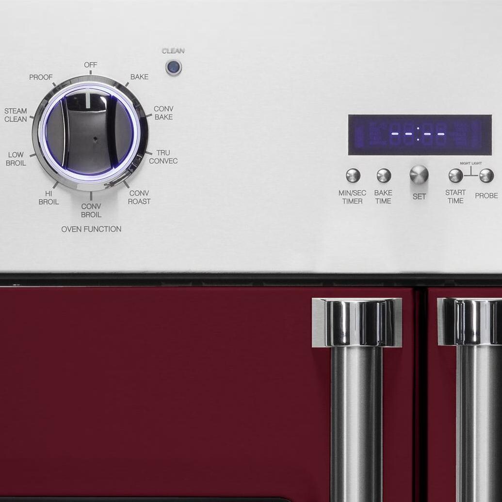Viking Professional 7 Series 30-Inch Built-In French Door Convection Electric Oven - Close-up of Controls thumbnail