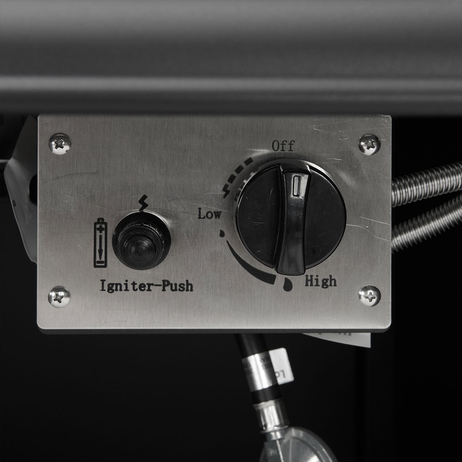 Ultimate Patio UP-82268BZ-MI 5Pc Outdoor Chair Set W/ Fire Table in Mist - Fire Table Control System - Detail thumbnail