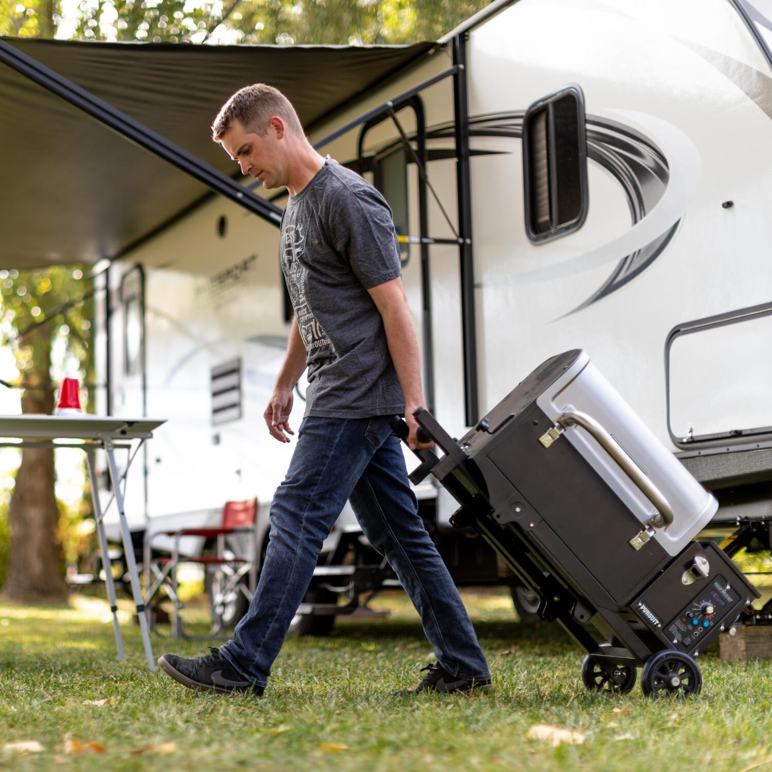 Camp Chef Pursuit 20 Portable Wood Pellet Grill - Easily Transportable thumbnail