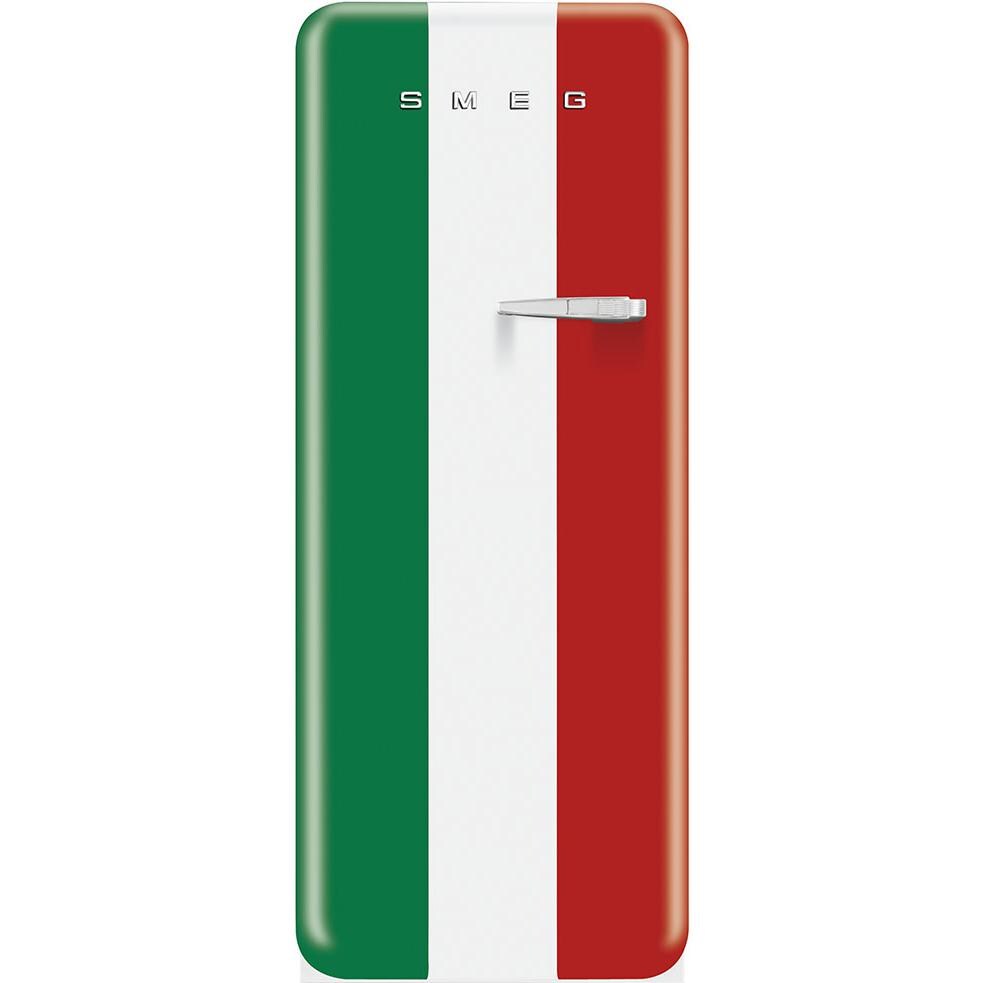 Smeg 50s Retro Style 9.22 Cu. Ft. Refrigerator / Freezer - Italian Flag - Left Hinge - FAB28UITL1