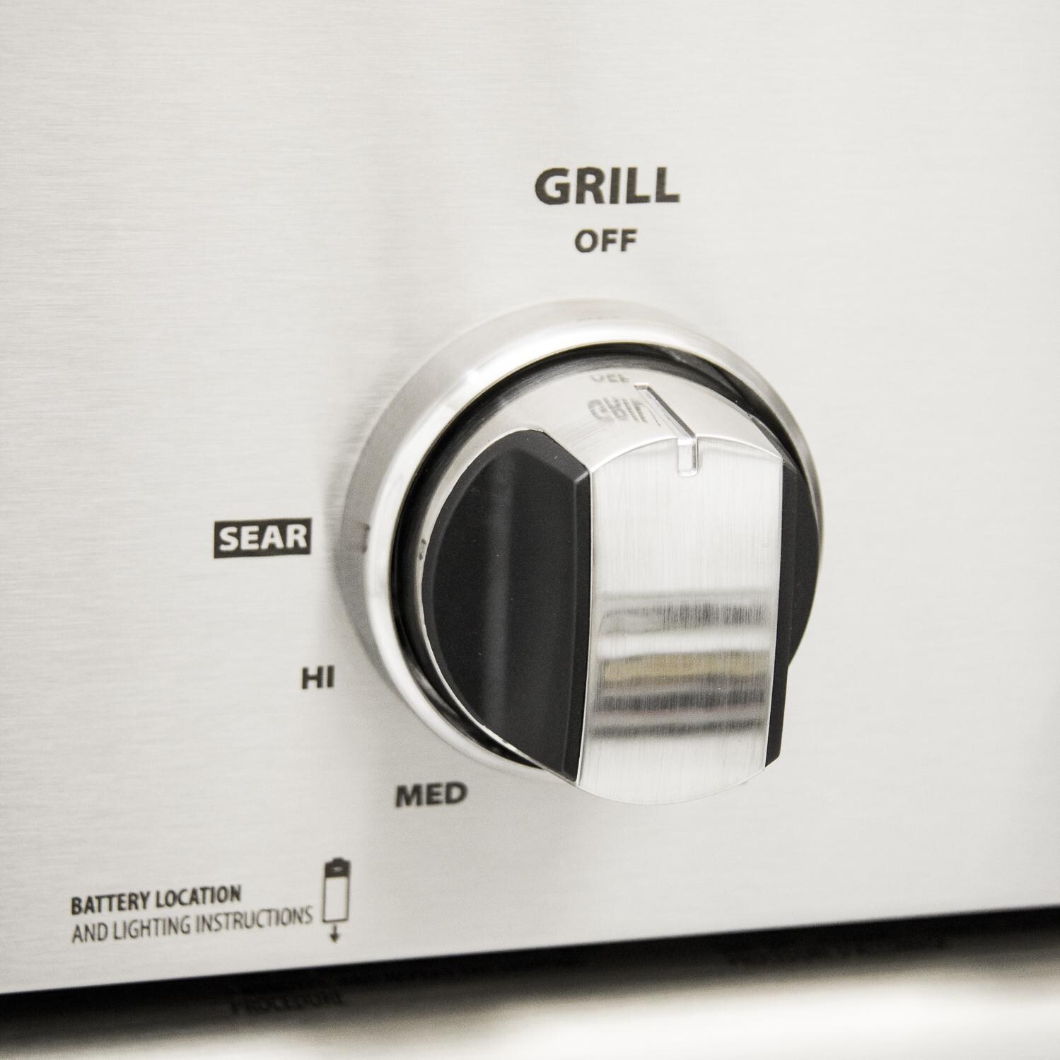 DCS BH1-30R-N Series 7 Traditional 30-Inch Built-In Natural Gas Grill With Rotisserie - Burner Control Knob Detail thumbnail