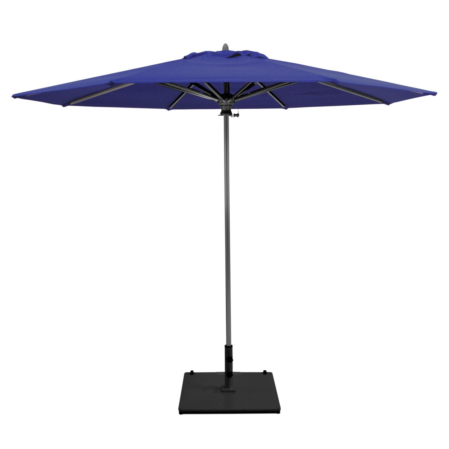 Galtech 9 Ft. Octagonal Aluminum Patio Umbrella W/ Manual Lift - Antique Bronze Frame W/ Navy Sunbrella Fabric (Umbrella Base Not Included) thumbnail