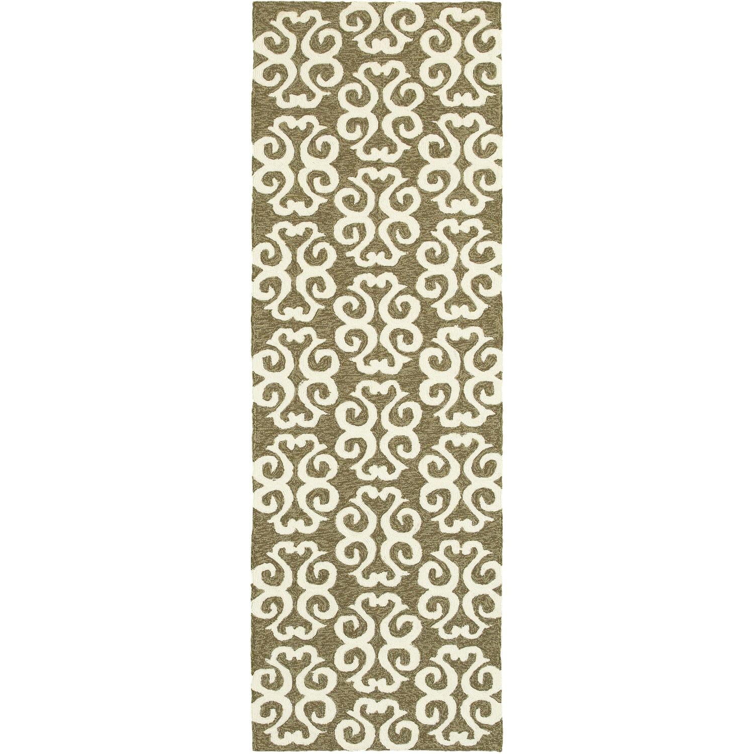 Tommy Bahama Atrium 2 X 8 Indoor/Outdoor Runner By Oriental Weavers - Brown & Ivory thumbnail
