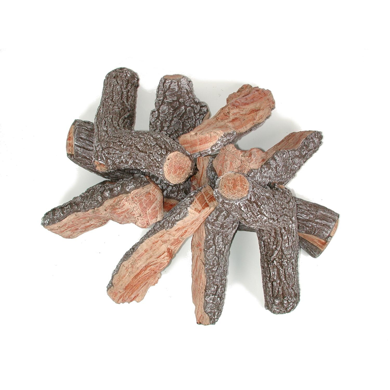 Rasmussen 30-Inch Bark/Split Fire Pit Logs - Top View thumbnail