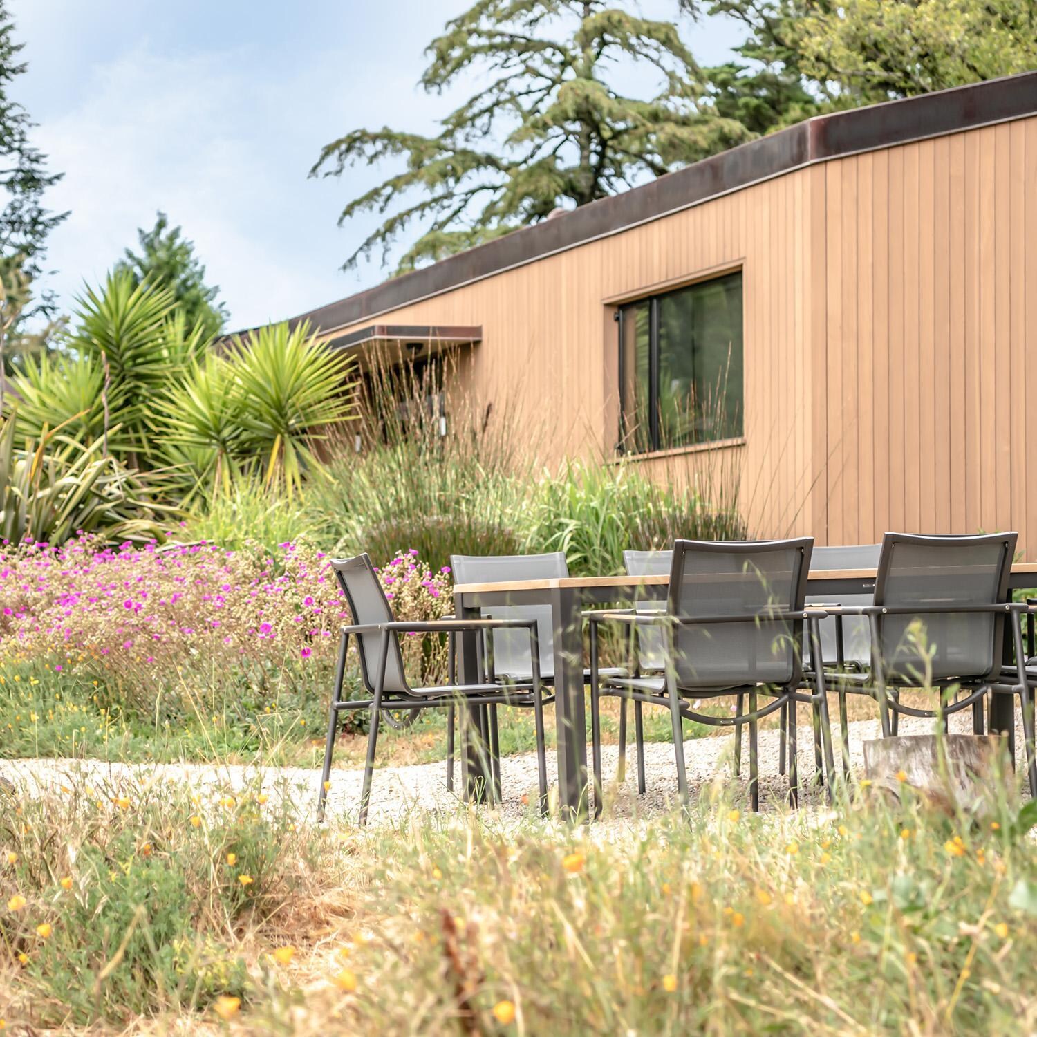 Teak + Table Paros/Paros 82 Inch 9 Piece Dining Set - Lifestyle thumbnail