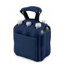 Picnic Time Six Pack Insulated Beverage Tote - Navy image