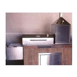 Texas Barbecues 500 Upright Stainless Brick-In Barbeque Pit/Smoke