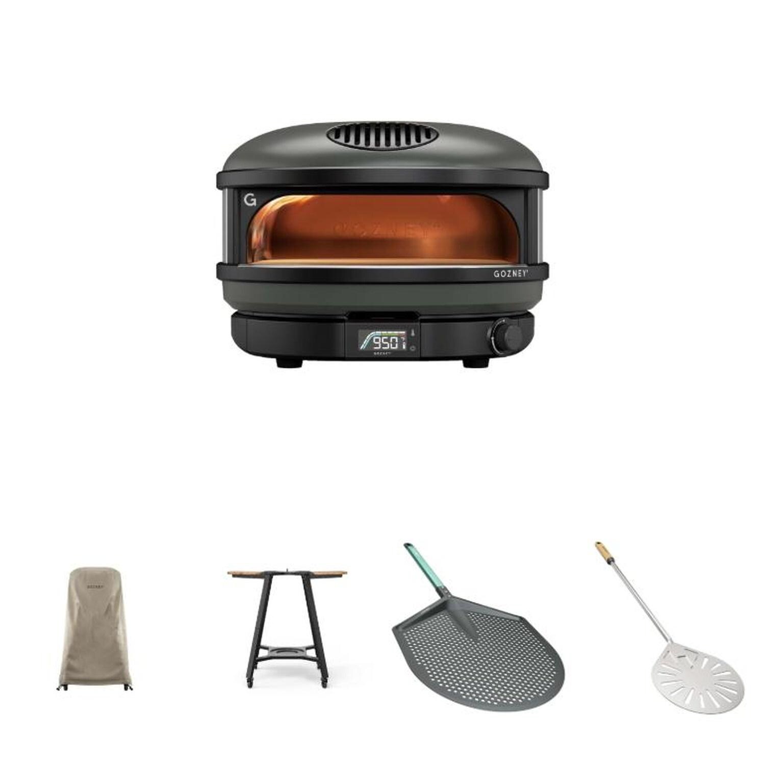 Gozney GAPOBUS1425 Black Arc Propane Pizza Oven Bundle - Included Components - White Background thumbnail