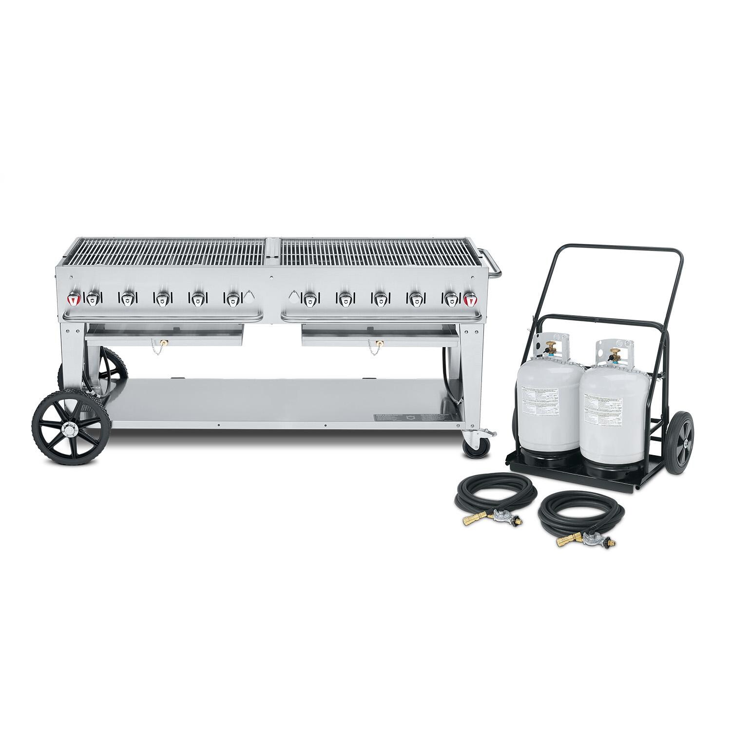 Crown Verity 72-Inch Mobile Grill & Propane Cart - CV-MCC-72
