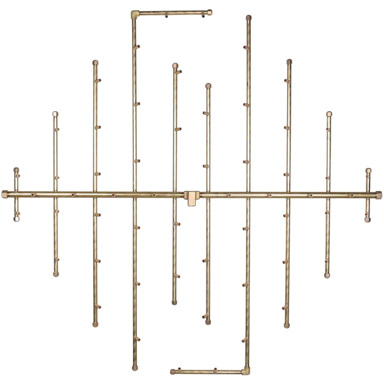 Warming Trends 48 X 46 CROSSFIRE Brass Natural Gas/Propane Burner
