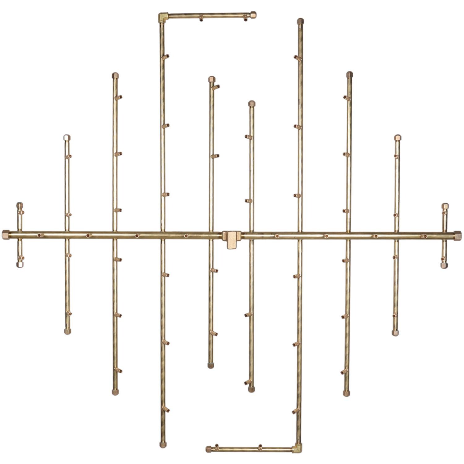 Warming Trends 48 X 46 CROSSFIRE Brass Natural Gas/Propane Burner