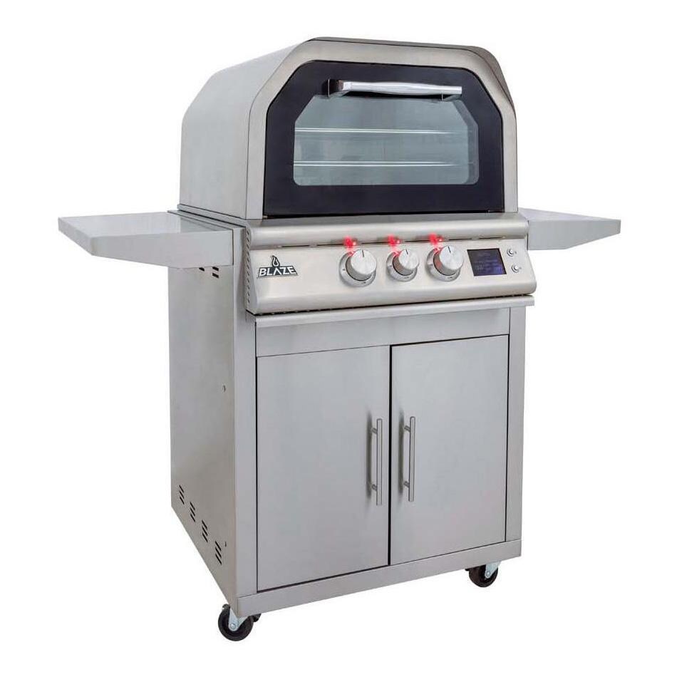Blaze BLZ-LTE3OVN-NG 26-in Natural Gas Outdoor Oven - Angled View - White Background thumbnail
