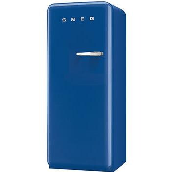 Smeg 9.22 Cu. Ft. Left Hinge Retro Style Refrigerator / Freezer - Blue FAB28UBEL1