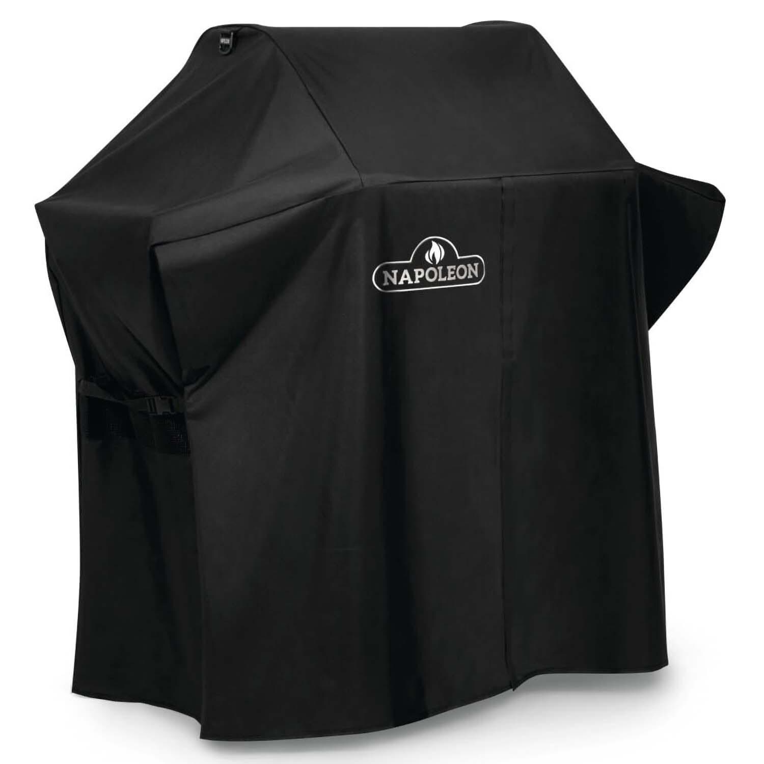 Napoleon 61365 Rogue 365 Series Grill Cover (Shelves Up) - Angled View - White Background thumbnail