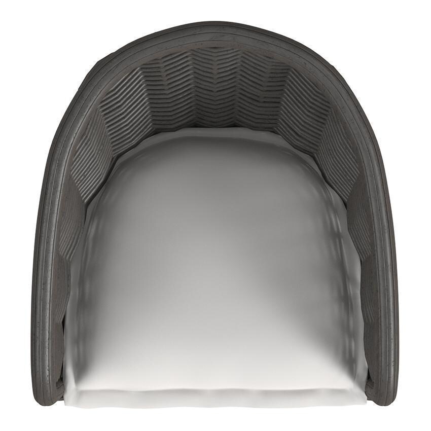 Cabo 7 Pc Teak Dining Set w/ Teak Table By Sunset West - Dining Chair - Top View - White Background thumbnail