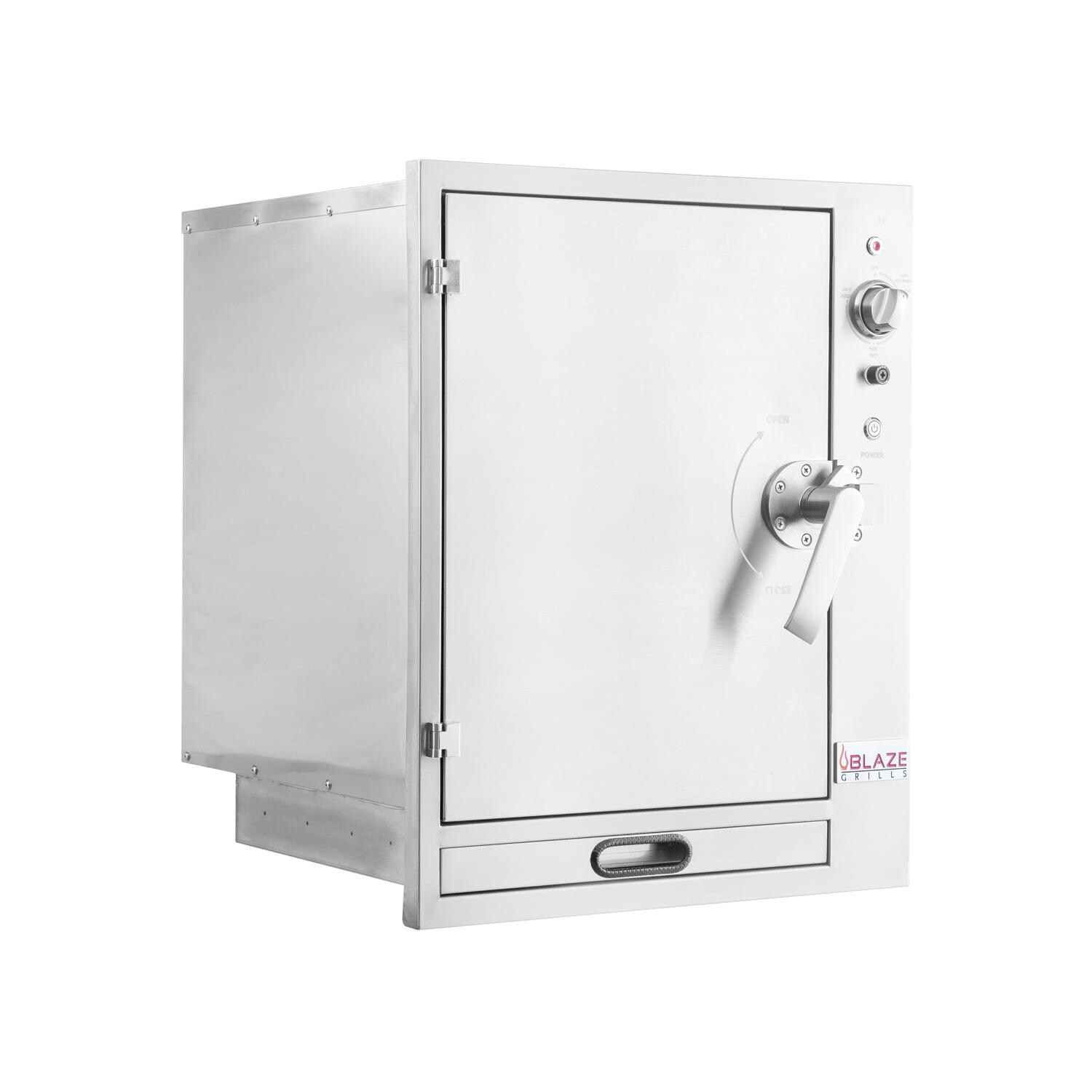 Blaze BLZ-26-ELSMK 26-Inch Built-In Electric Smoker - Angled View thumbnail