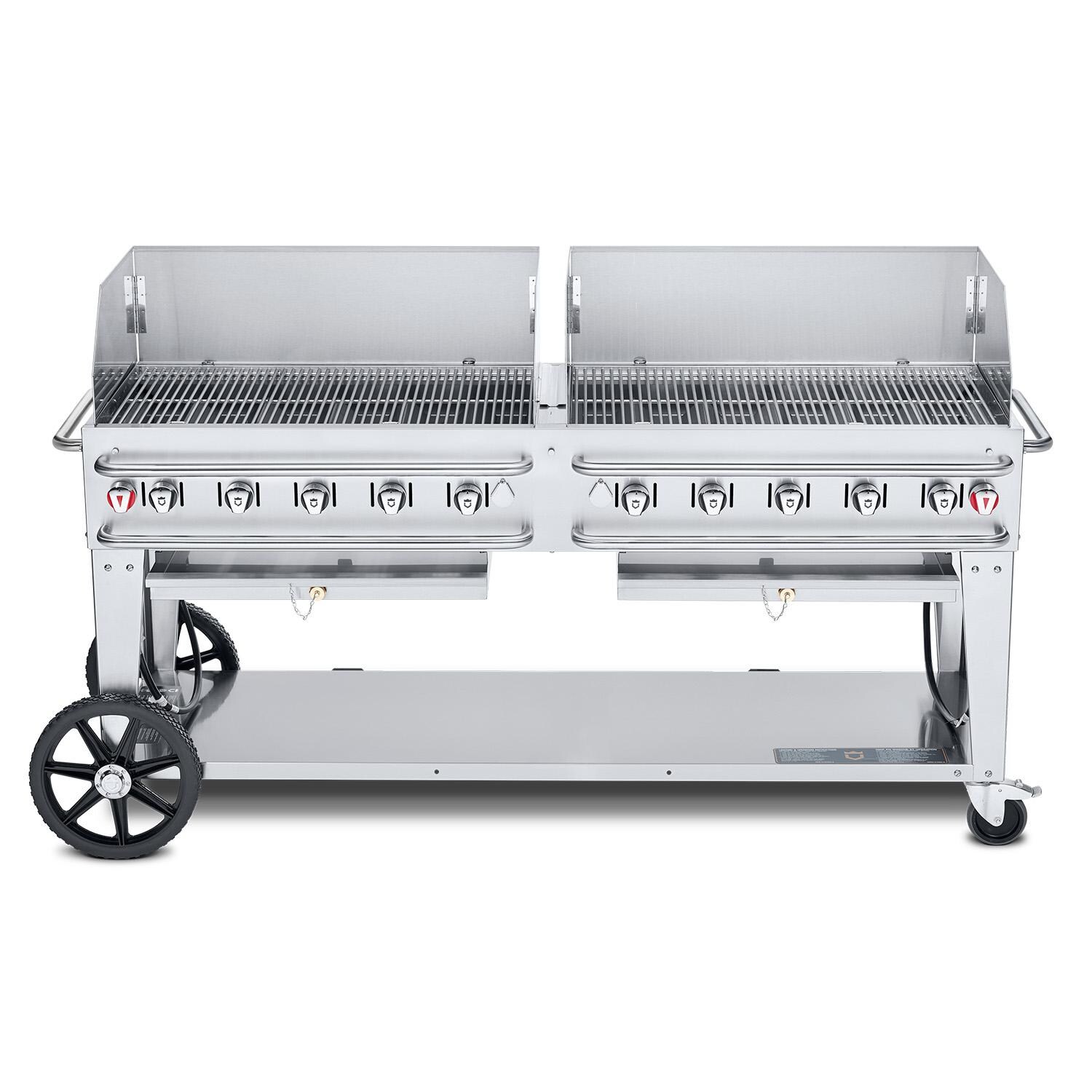 Crown Verity CV-RCB-72WGP-SI-BULK 72-Inch Single Inlet (Bulk Tanks Only) Rental Propane Grill Windguard Package thumbnail