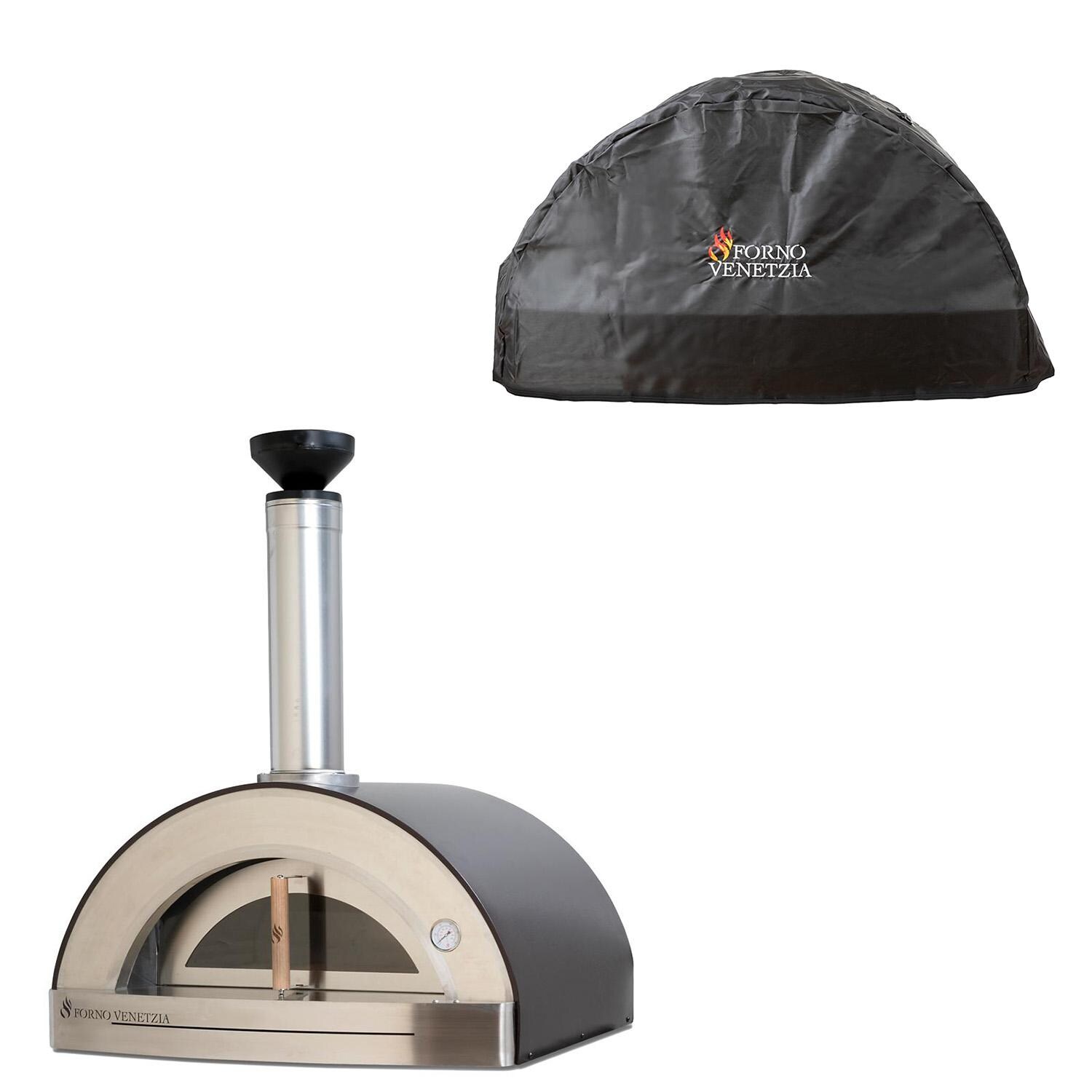 Forno Venetzia FVTOR200CCOV Torino 200 40-Inch Countertop Pizza Oven & Cover Bundle - Bundle - White Background thumbnail