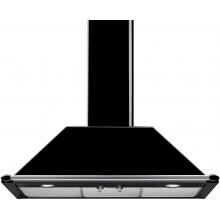 Smeg Victoria 36-Inch Wall Mount Vent Hood - Black - KT90BU image