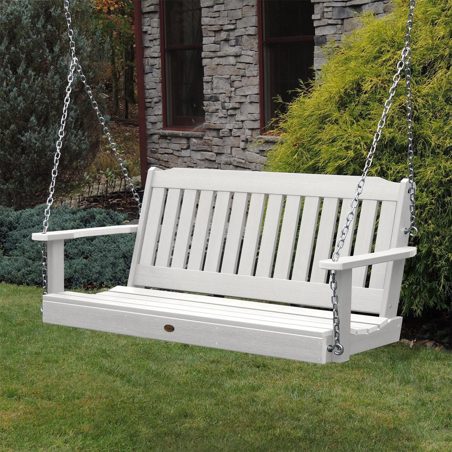 Lakeview Hart Lane Porch Swing - 5ft - White thumbnail