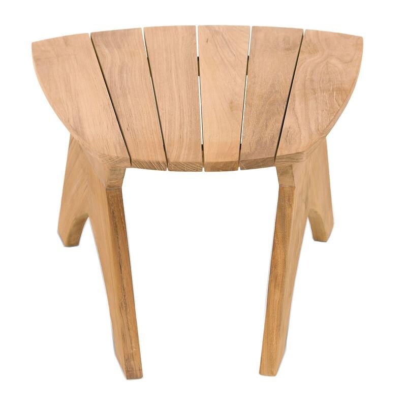 Key Wester 27 1/2 X 23 1/2 Teak Patio End Table By Douglas Nance - Front View thumbnail