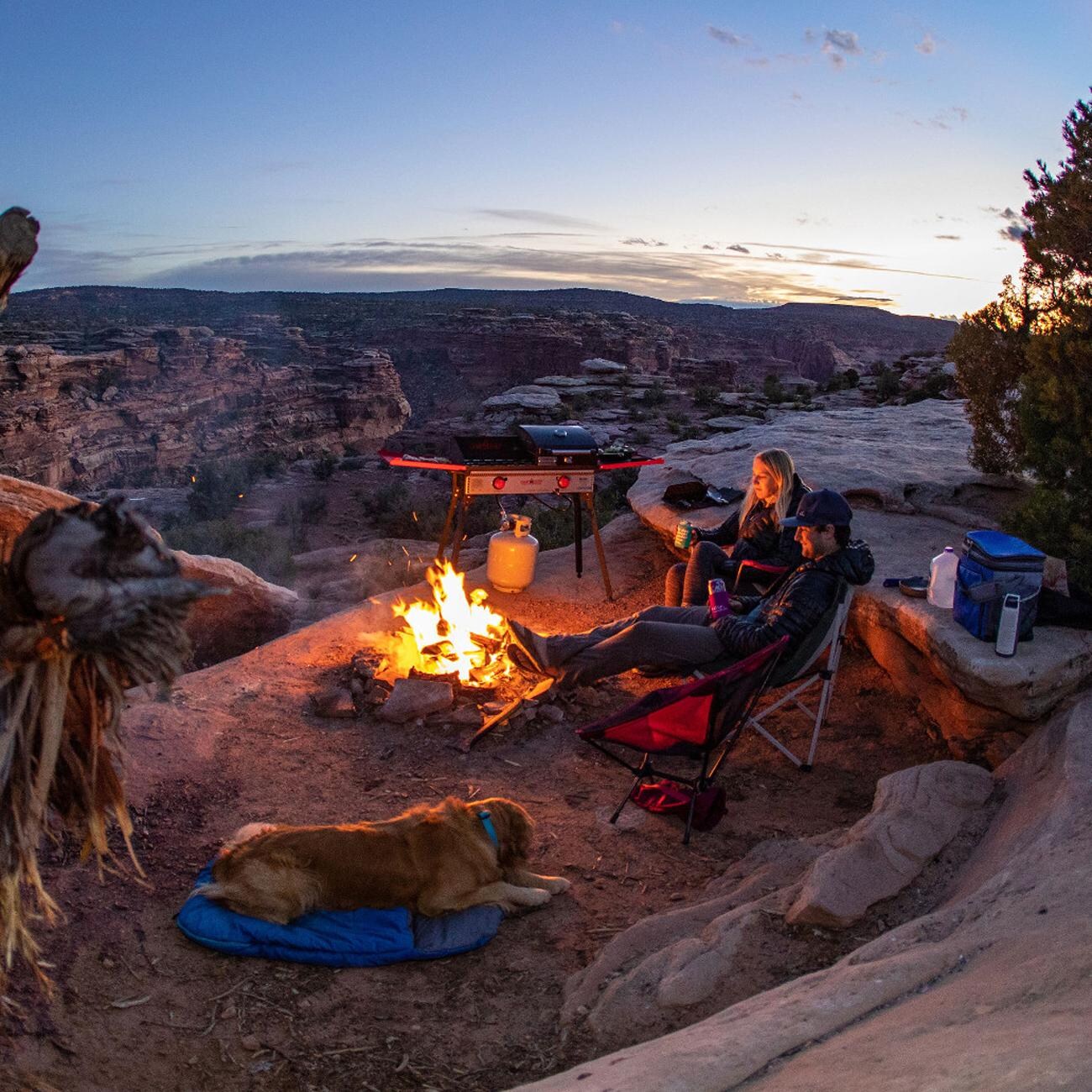 Camp Chef PRO60X Pro 60X 2-Burner Portable Propane Gas Stove - Lifestyle View - Camping (accessories shown not included) thumbnail