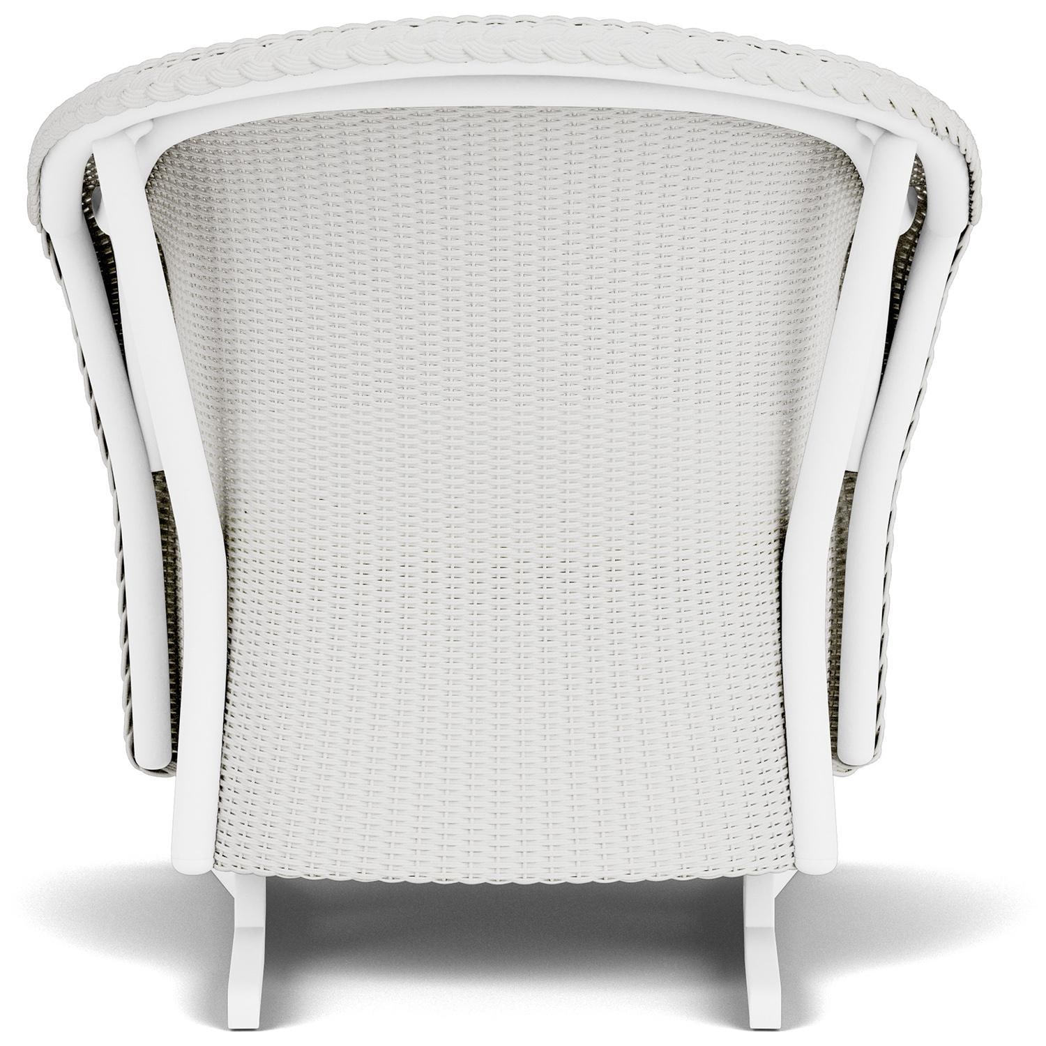 Lloyd Flanders Reflections Spring Rocker W/ Padded Seat in Matte White Finish - Back thumbnail