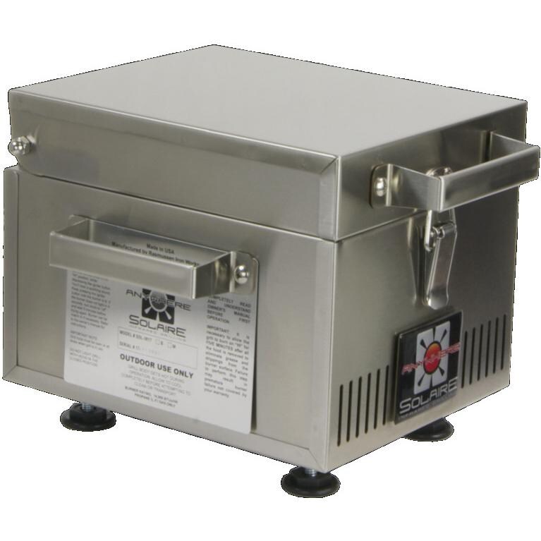 Solaire Mini Anywhere Personal Infrared Grill - Angled Close Up thumbnail