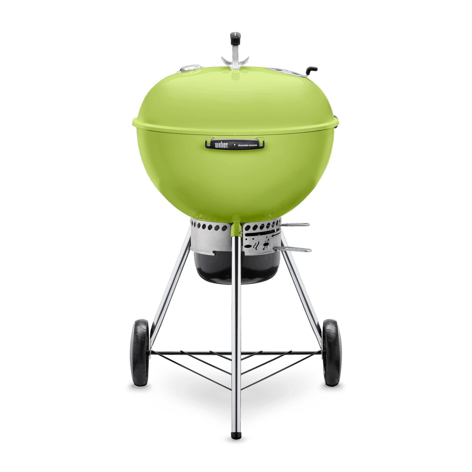 Weber 14511601 22-Inch Spring Green Charcoal Grill - Front View thumbnail