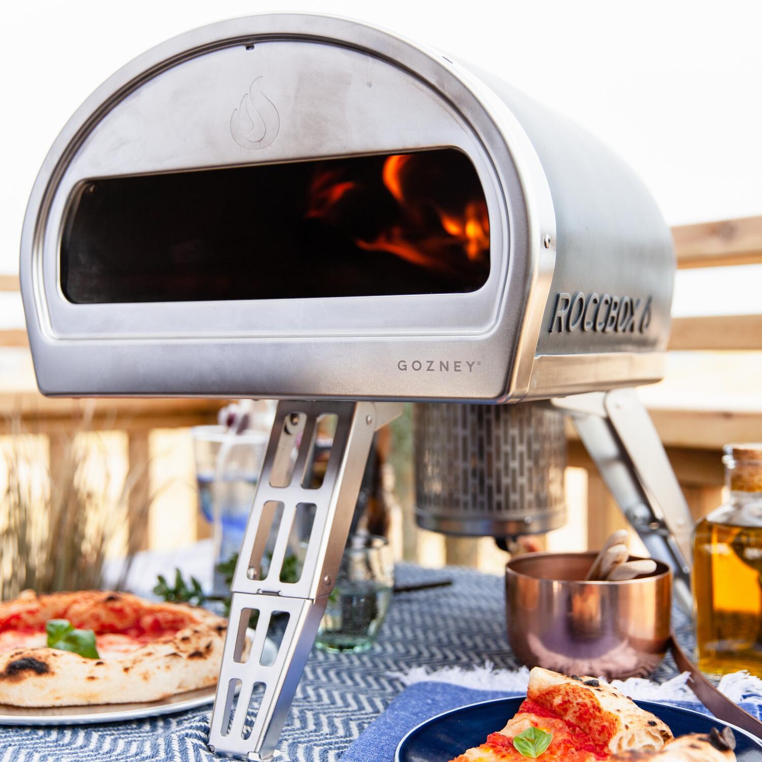 Roccbox Portable Pizza Oven W/ Gas & Wood Burners Grey RBX1GREYUS