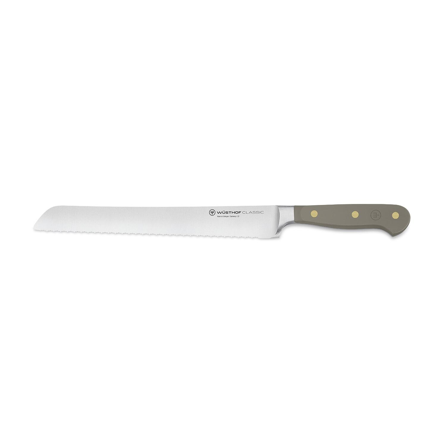 Wusthof 1061706123 Classic Velvet Oyster 9-Inch Precision Double-Serrated Bread Knife - White Background thumbnail