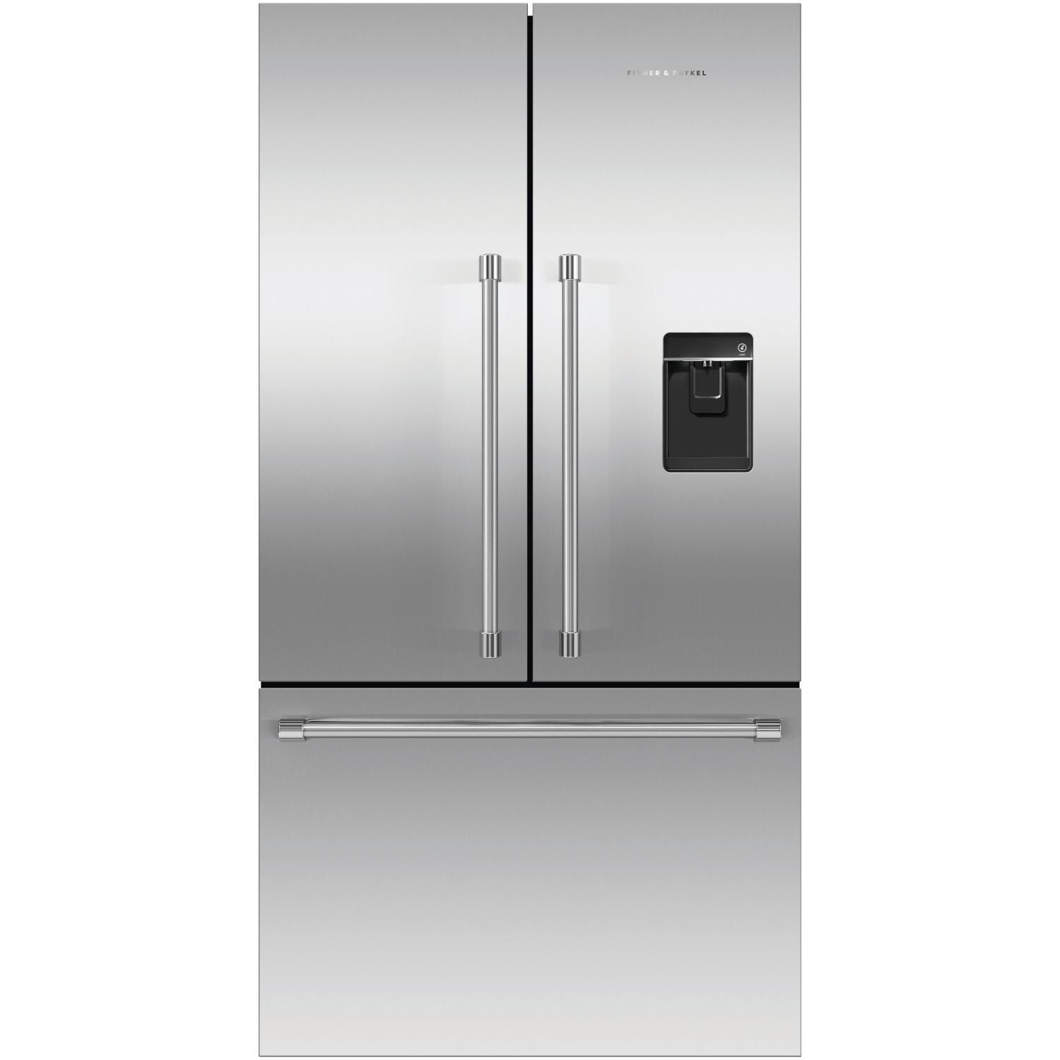 Fisher Paykel ActiveSmart 20.1 Cu. Ft. Freestanding French Door Refrigerator With Water Dispenser - RF201ACUSX1 N image