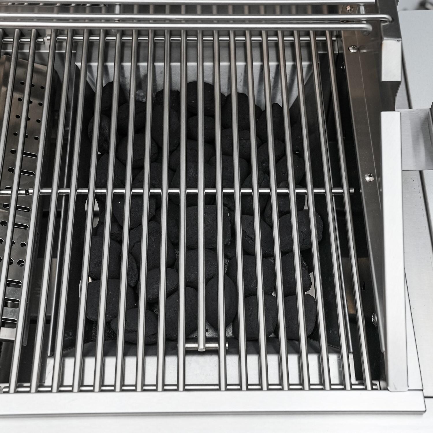 Mont Alpi Charcoal Tray - MACT - On Grill With Grate Cover thumbnail