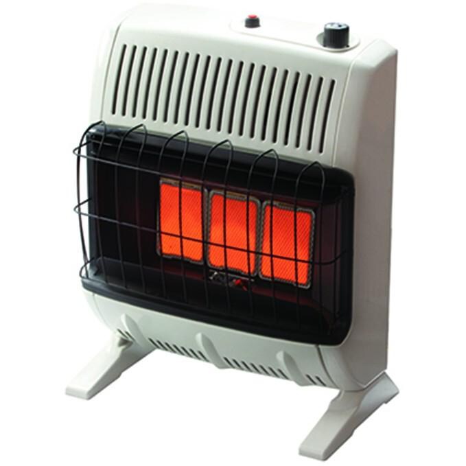 HeatStar By Enerco 20,000 BTU Vent-Free Infrared Thermostatic Natural Gas Space Heater W/ Blower - HSVFR20NGBT