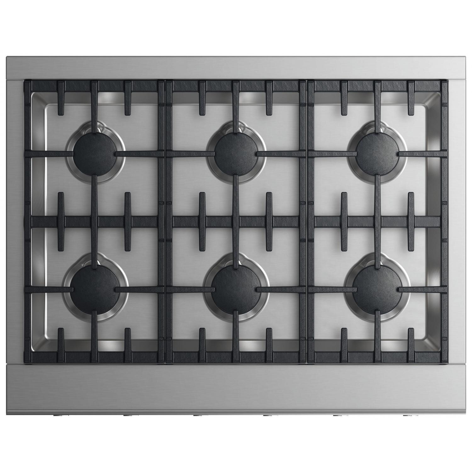 Fisher Paykel Professional 36-Inch 6-Burner Gas Cooktop - Top View thumbnail