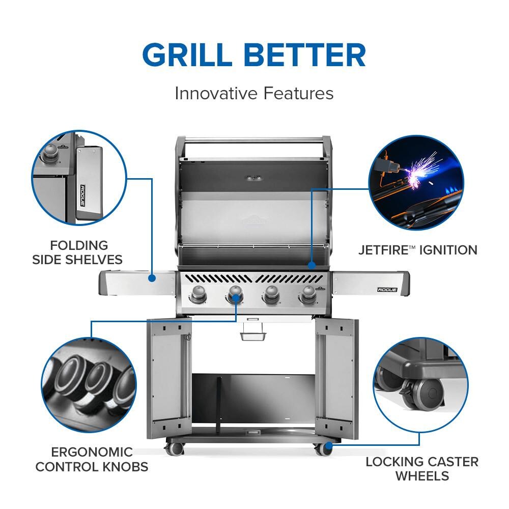Napoleon R525PSS-2 Rogue 525 Propane Gas Grill - Stainless Steel - Features - Detail thumbnail