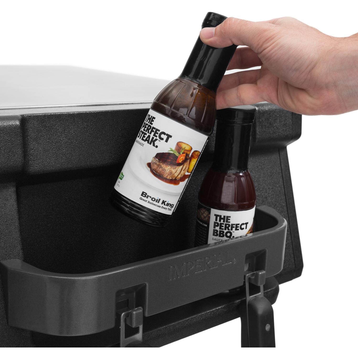 Broil King Imperial 590 5-Burner Freestanding Gas Grill - Condiment Bin thumbnail