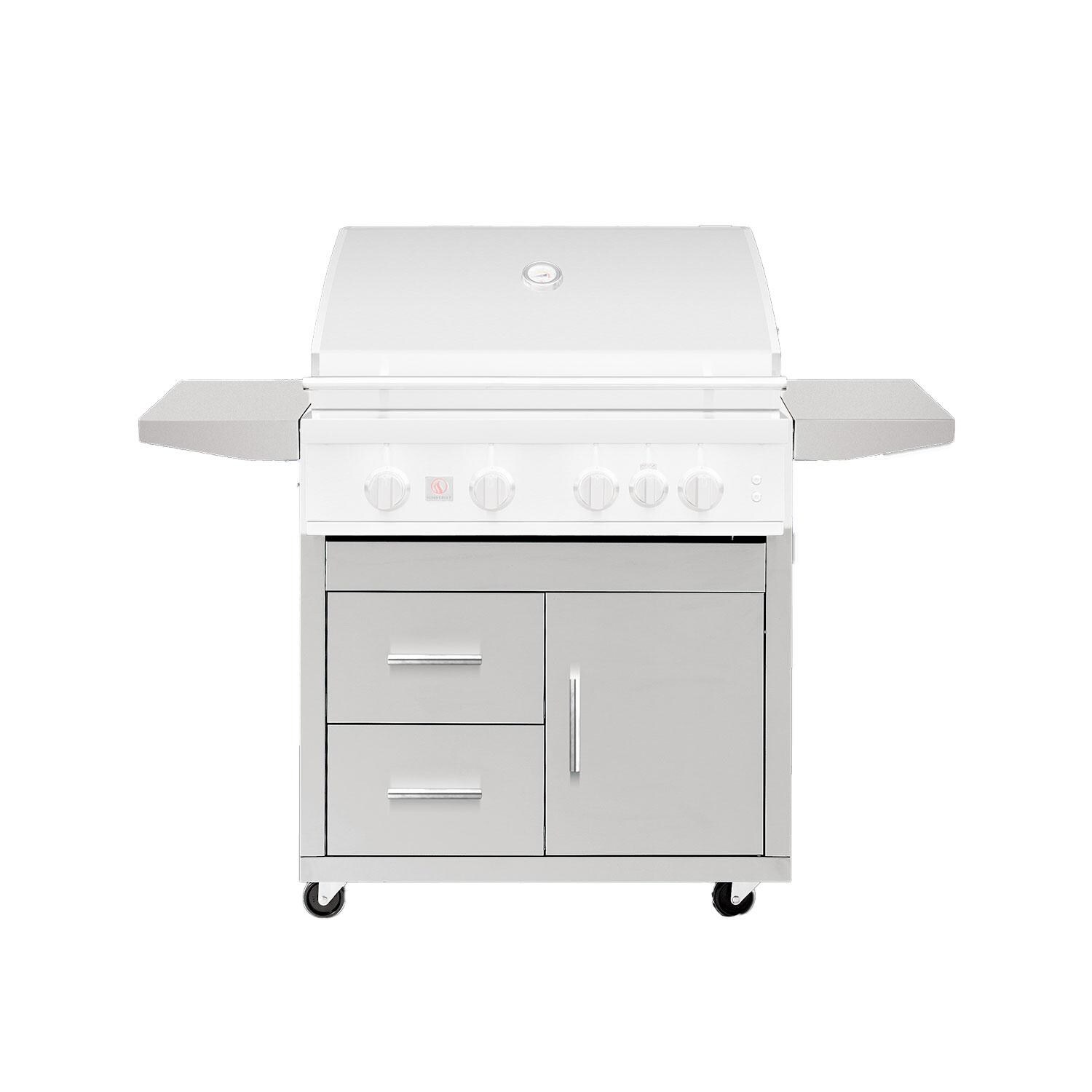 Summerset CART-SZR32-DC Sizzler Deluxe 32-in Grill Cart - Display - White Background thumbnail