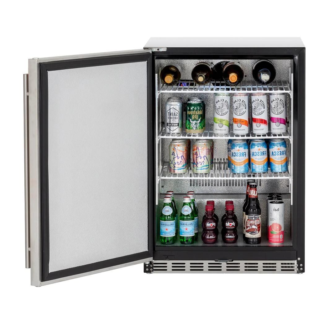 American Made Grills AMG-RFR-24D-R 5.3c Deluxe Outdoor Rated Fridge Right to Left Opening - Interior View thumbnail
