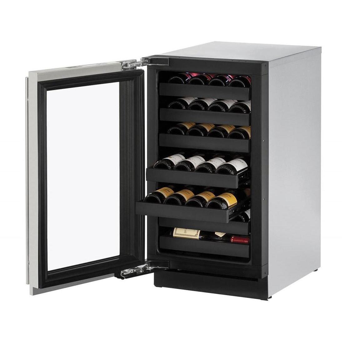 U-Line 18-Inch 31 Bottle Built-In Left Hinge Wine Captain With Lock - Lifestyle View thumbnail