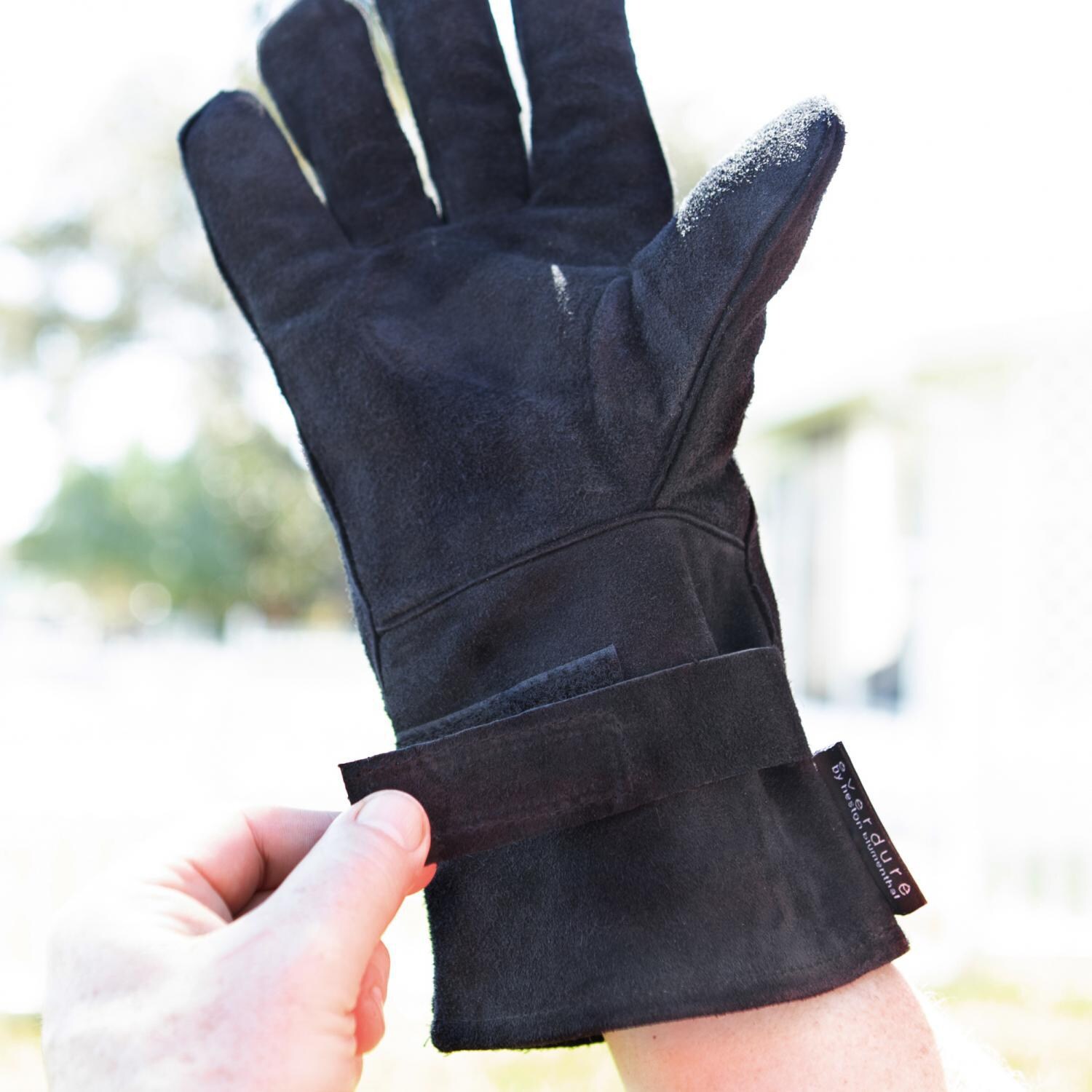 Everdure HBGLOVESM Leather Grilling Gloves - Velcro Straps thumbnail
