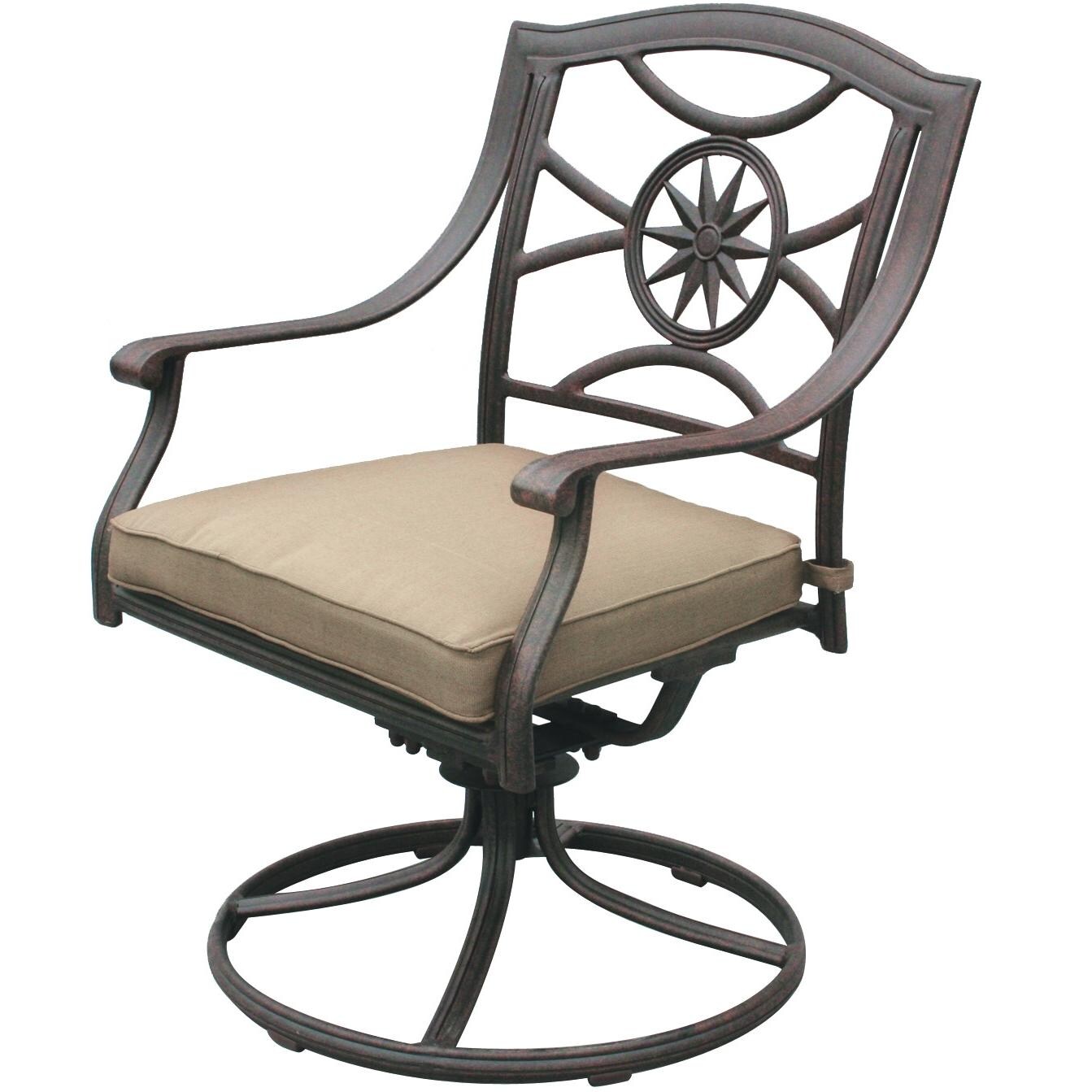 Darlee Ten Star Cast Aluminum Swivel Rocker Chair thumbnail