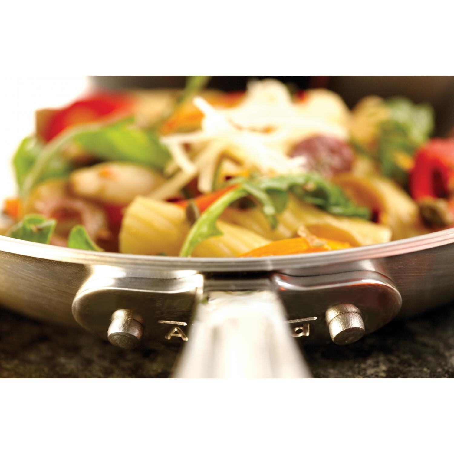 All-Clad D5 Stainless 12-Inch Fry Pan In Use thumbnail