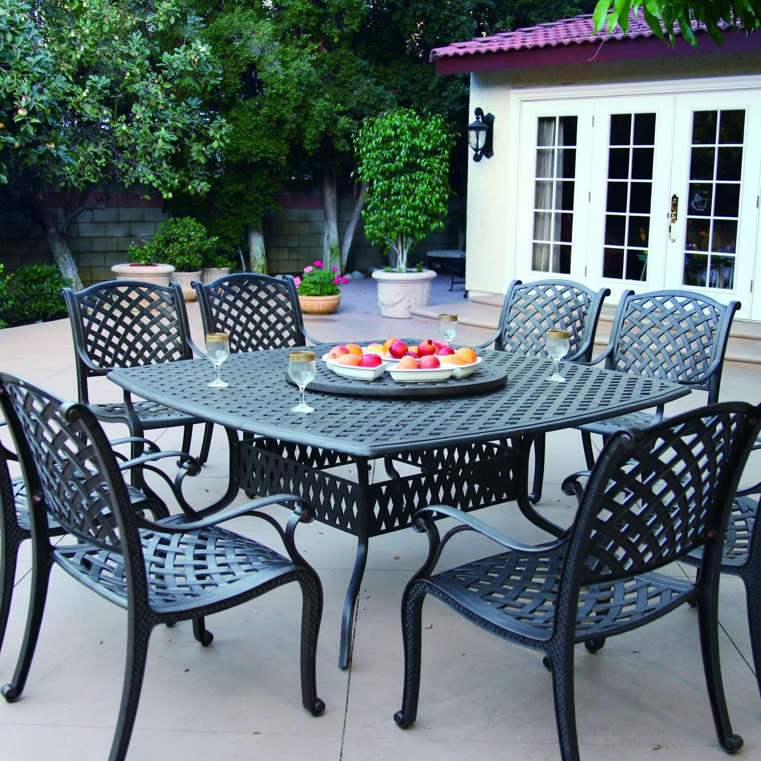 Darlee Nassau 8-Person Patio Dining Set - Set - Lifestyle thumbnail
