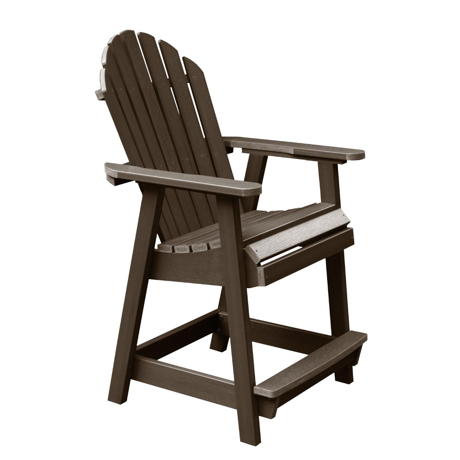 Lakeview Dream Bay Counter Deck Chair - Weathered Acorn - On White thumbnail